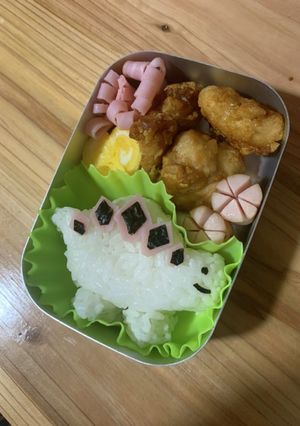 恐竜キャラ弁♪ステゴサウルス弁当-レシピのメイン写真