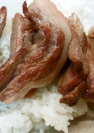 豪快！鹿バラ肉の乗っけ盛り-レシピのメイン写真