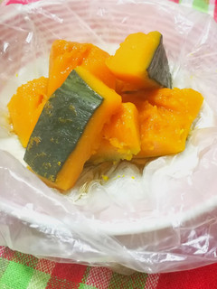 パッククッキング★かぼちゃの煮物-レシピのメイン写真