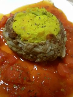 かぼちゃハンバーグ-レシピのメイン写真