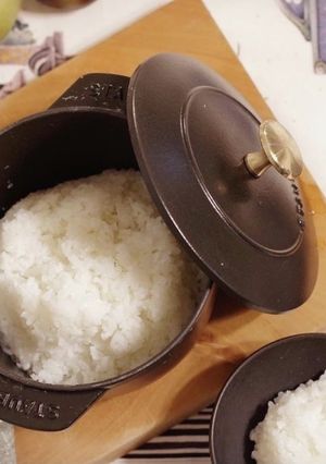 IHで♪ストウブ ココハンM 炊飯-レシピのメイン写真