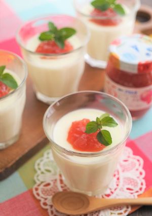 レンジで簡単！濃厚ミルキーパンナコッタ-レシピのメイン写真