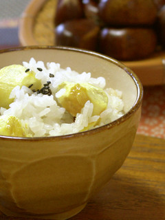 季節のご飯★土鍋で栗ご飯【動画】-レシピのメイン写真