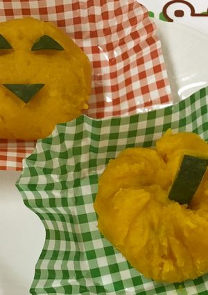 【保育園おやつ】ハロウィンかぼちゃ-レシピのメイン写真