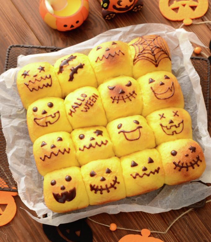 ハロウィンれん乳ちぎりパン by 森永乳業のキッチン 【クックパッド