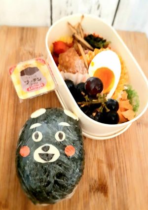 ●お握り弁当くまもんキャラ弁●-レシピのメイン写真