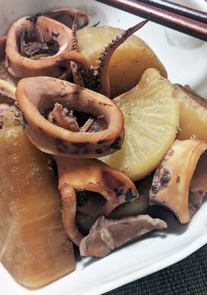 炊飯器でしみしみ柔らかイカ大根-レシピのメイン写真