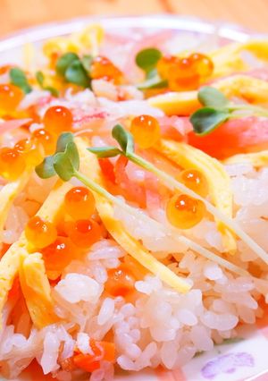 すし太郎で毛ガニのちらし寿司-レシピのメイン写真