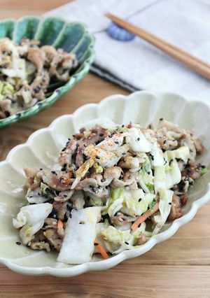 豚肉と白菜漬けのピリ辛ごまソテー-レシピのメイン写真