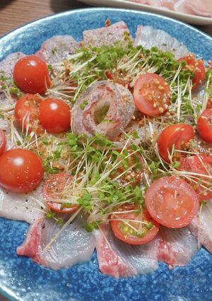 ぶりのカルパッチョ(好きな魚で！)-レシピのメイン写真