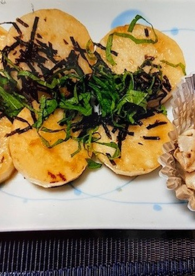 長いものほくほくステーキと皮チップス-レシピのメイン写真