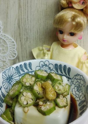 リカちゃん♡オクラトロっとわさび枝豆冷奴-レシピのメイン写真