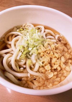 たぬきうどん、味見。-レシピのメイン写真