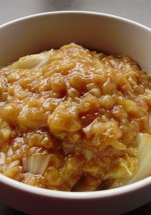 ☆白菜と揚げ玉の煮物-レシピのメイン写真