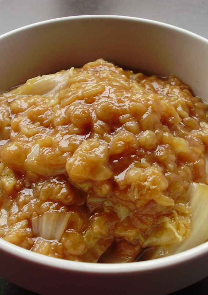 ☆白菜と揚げ玉の煮物-レシピのメイン写真