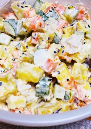 さつまいもと野菜のゴロゴロサラダ-レシピのメイン写真
