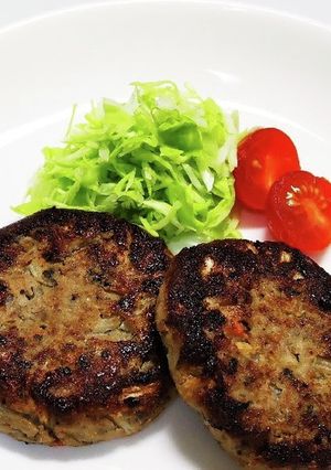 犬ご飯 いわしともやしのハンバーグ-レシピのメイン写真