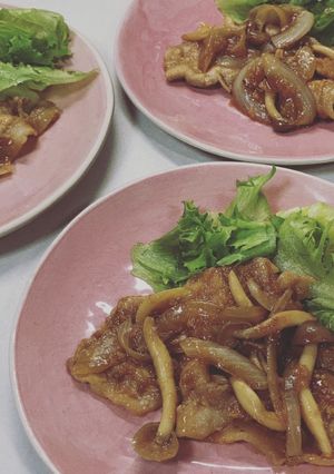 豚しゃぶロースで生姜焼き-レシピのメイン写真