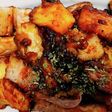 豚肉と焼きいもの甘辛炒め