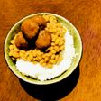 水戸の食卓より♪ミートボール納豆