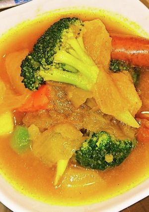 超簡単ポトフをリメイクスープカレーもどき-レシピのメイン写真