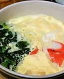 簡単☆レンチン小田巻蒸し（うどん茶碗蒸し