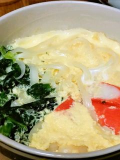 簡単☆レンチン小田巻蒸し(うどん茶碗蒸し-レシピのメイン写真