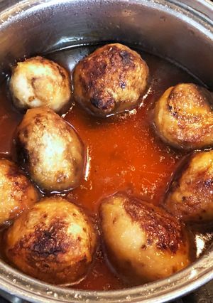 みたらし餡アレンジ 餡掛け揚げ焼き里芋-レシピのメイン写真