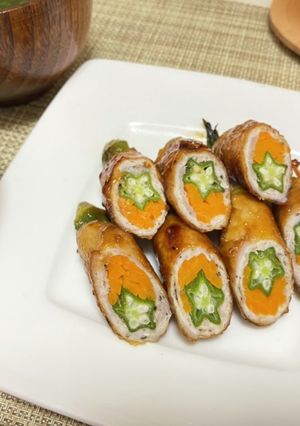 おくらの肉巻き-レシピのメイン写真