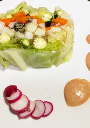 テリーヌ・ドゥ・シガル　厳選野菜と共に-レシピのメイン写真