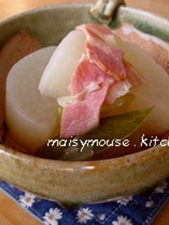 大根とベーコンの白だし煮-レシピのメイン写真