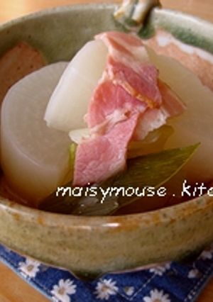 大根とベーコンの白だし煮-レシピのメイン写真