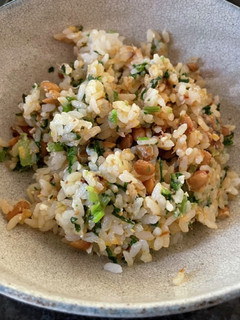 間引き大根菜と納豆チャーハン-レシピのメイン写真