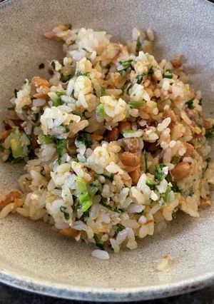 間引き大根菜と納豆チャーハン-レシピのメイン写真