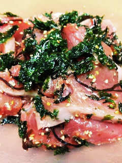 カツオ刺身の塩昆布和え-レシピのメイン写真