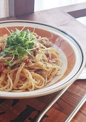 きのことツナの塩麹ペペロンチーノ-レシピのメイン写真