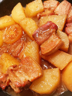 超簡単☆汁っけ少なめ豚と大根の煮物-レシピのメイン写真