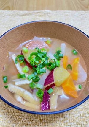 具だくさん根菜みそ汁-レシピのメイン写真