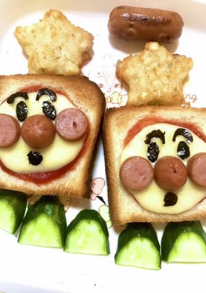アンパンマントースト-レシピのメイン写真