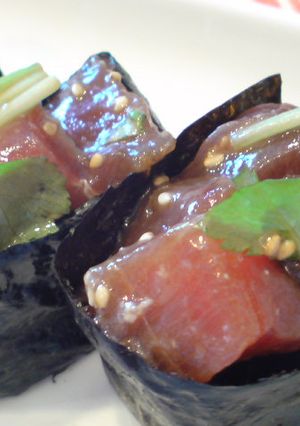 ヅケマグロの軍艦巻き♪-レシピのメイン写真