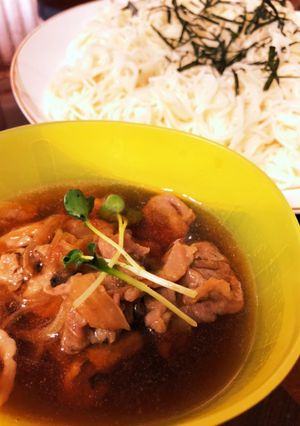 秋味♪肉汁温そうめん(うどん)-レシピのメイン写真