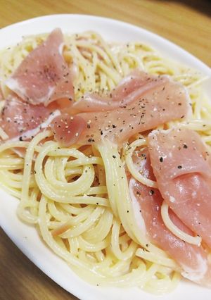 生ハムのクリームパスタ-レシピのメイン写真