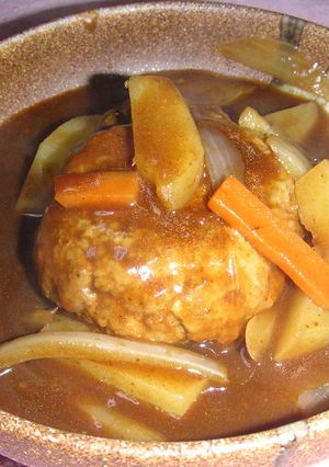手軽に♪ハヤシ煮込みハンバーグ♥-レシピのメイン写真