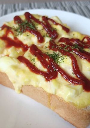 超簡単！喫茶店風たまごトースト！！-レシピのメイン写真