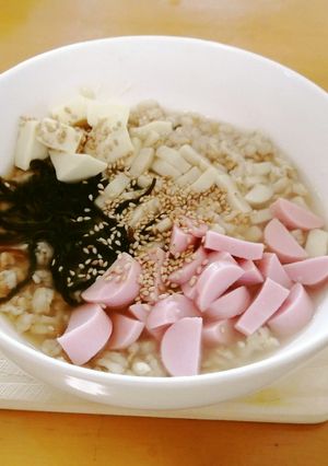 オートミール・スープ(塩昆布と高野豆腐)-レシピのメイン写真