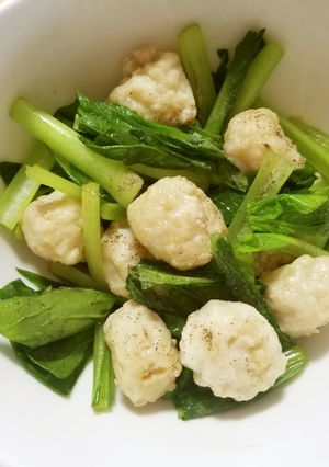 簡単!鶏団子の中華炒め-レシピのメイン写真