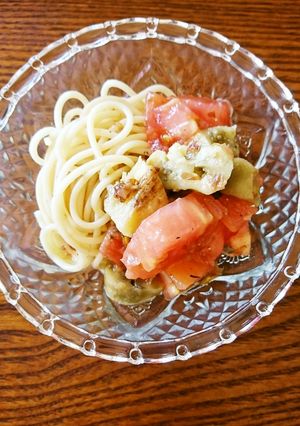 ナスとトマト冷静パスタサラダ風-レシピのメイン写真