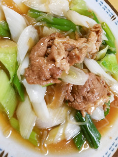 簡単!牛肉とねぎのレンジ蒸し-レシピのメイン写真