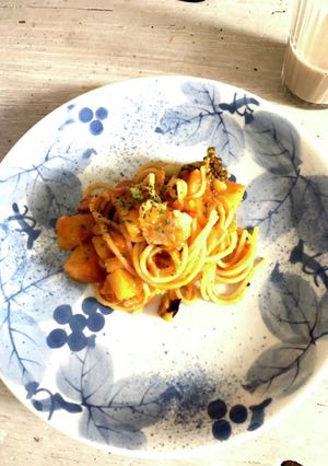トマトソースリメイクパスタ-レシピのメイン写真