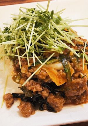 豚ひき肉とニラキャベツの麦みそ炒め-レシピのメイン写真